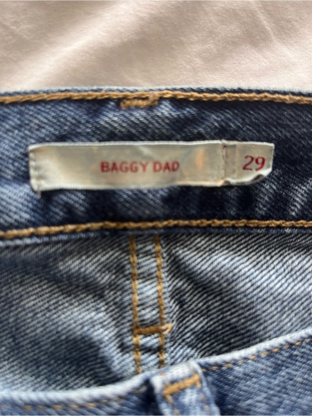 Levi’s Baggy Dad Jeans - Light Blue Denim (Size 29)